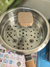 小熊（Bear）奶锅 316L不锈钢婴儿宝宝辅食锅小奶锅加厚汤锅煮面锅带蒸笼18cm 实拍图