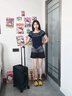 皮尔卡丹行李箱男万向轮学生铝框拉杆箱大容量旅行箱女20英寸登机密码箱子 实拍图