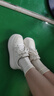 卓诗尼2025夏季新款透气网面小白鞋女显脚小内增高板鞋女休闲鞋 米/紫36 实拍图