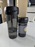 特百惠（Tupperware）晶彩mini塑料杯280ML 男女学生夏季水杯子儿童双饮口便携 酷炫黑 实拍图