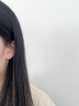 周百福 银小方糖和田玉耳钉女士轻奢气质耳环新中式耳饰生日送女友礼物 实拍图