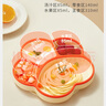 COOKSS 宝宝餐盘硅胶婴儿学吃饭分格儿童餐具辅食碗餐盘带吸盘 双拼绿 实拍图