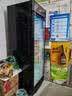 澳柯玛（AUCMA）展示柜冷藏饮料柜单门商用立式冰柜保鲜冰箱风冷超市便利店陈列柜啤酒水果柜一级能效 黑色 | 310升风冷 新款窄灯箱 SC-310W 实拍图