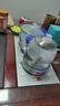 茶会友全自动上水电热水壶 茶台烧水壶 电茶壶煮泡茶家用办公一体茶桌嵌入式茶具电茶炉套装 1L 轻奢银-底部上水消毒款（37*20cm） 实拍图