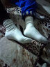 南极人女袜子棉女士堆堆袜春秋彩色高筒袜日韩风格糖果色纯色堆堆袜子单双装 米白色５双装 均码 实拍图
