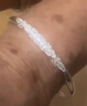 唯一（Winy）银手镯足银9999镯子妈妈生日礼物纯银饰品送女友老婆时尚款 实拍图