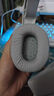 钛度THS318竞技版 2.4G真无线蓝牙游戏耳机头戴式手机轻量化电竞三模耳机台式电脑耳麦 无光网布版白蓝 实拍图
