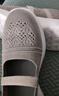 足力健老人鞋中老年一脚蹬散步休闲闰月鞋薄荷凉爽爸爸鞋2321708T 冰川灰 41 实拍图