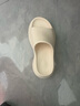 铂呐苓厚底拖鞋女2025新款夏季外穿增高家居防滑海边沙滩踩屎感eva凉拖 米白 36-37 【标准码】 实拍图