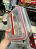 Glasslock进口钢化玻璃手提型便携大容量冰箱冷藏保鲜收纳盒密封防潮1800ml 实拍图