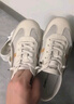 ZHR夏季小白鞋女真牛皮百搭网洞鞋女透气女鞋轻便休闲 A67E 米灰 38 实拍图