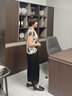 秋芙罗妈妈夏装2025新款套装洋气牡丹花中老年人女夏季50岁60衣服透气 黑色套装 XL 【建议105斤以内】 实拍图