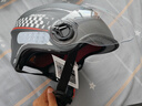 Andes HELMET3c认证电动摩托车头盔男四季女士夏季头盔安全帽四季通用夏天半盔 黑速黑茶短【升级3C款】 均码 实拍图