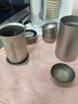 捷蜂纯钛旅行茶具快客杯户外露营便携鹰嘴泡茶器套装冰花双层防烫超轻 纯钛快客杯-（一壶四杯）+便携包 实拍图