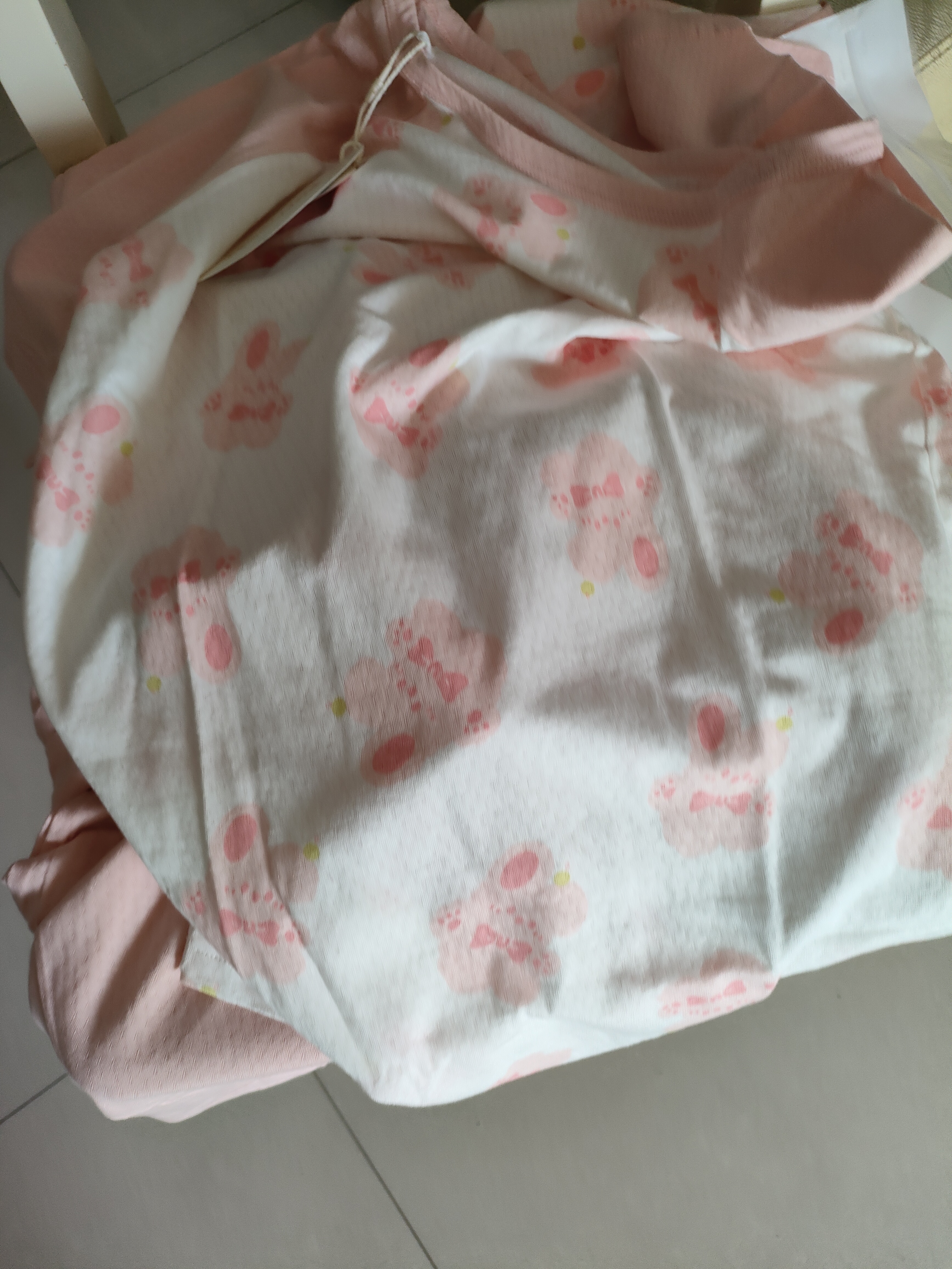 红豆儿童睡衣纯棉夏季薄款空调服男女童短袖套装中大童家居服3130 165 实拍图