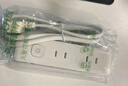 慈慈超薄扁头插座小型插线板靠墙两脚转换器迷你小巧学生宿舍家用插板接线板 [2脚插头]6插位 全长3米 X003 实拍图