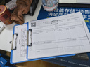 得力（deli）【超级爆款】5只装A4书写板夹 文件夹写字板金属强力夹塑料合同标书办公用品蓝色 PE108-J5 实拍图