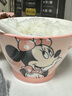 迪士尼米奇陶瓷斗笠碗釉下彩餐具高颜值特别好看的吃饭碗可爱饭碗 5英寸斗笠碗（乐悠米奇） 实拍图