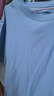 阿诺顿【纯棉四件】短袖t恤男士半截袖衫衣服男装夏季圆领宽松青年大码 格白+K蓝+S灰+R黑 XL 建议135-150斤 实拍图
