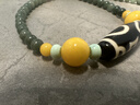 金匠利天 然鸡油黄老蜜蜡单珠佛珠搭配圆珠单颗手串散珠文玩DIY配饰 10mm黄蜜圆珠（1颗通孔 实拍图