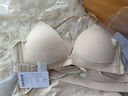 Claesen's法式三角杯秋季薄款无钢圈小胸聚拢胸罩隐形文胸性感内衣女 浅肤色 M (适合75AA/75A/75B/75C) 实拍图