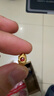 周六福3D硬金足金黄金转运珠男女款招财猫定价A1610417 约0.91g生日礼物 实拍图