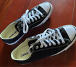 匡威（Converse）官方All Star经典帆布男女低帮休闲运动鞋黑色101001 101001/黑色 42 实拍图