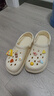 名创优品（MINISO）洞洞鞋女款2025新款eva防滑防臭沙滩鞋增高凉拖鞋女夏季外穿 卡其+美食集(10个)滴塑 40-41 实拍图