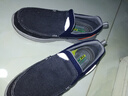 斯凯奇（Skechers）夏季男鞋休闲鞋百搭时尚帆布鞋舒适复古一脚蹬 海军蓝色-465 40 (255mm) 实拍图