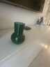 木丁丁复古绿色玻璃艺术花瓶简约风高级感水培客厅摆件装饰花器生日礼物 实拍图