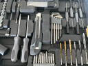 欧莱德（OULAIDE）德国充电电钻家用手电钻工具箱套装维修组合五金工具箱套装螺丝刀 锂电家用升级100件套铨能装单电 实拍图
