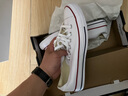 匡威（Converse）官方All Star经典帆布男女低帮休闲运动小白鞋101000 101000/白色 41.5 实拍图