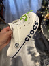 crocs卡骆驰洞洞鞋贝雅卡骆班轻便耐磨一脚蹬休闲鞋|205089 白/深蓝-126 41 /42(260mm) 实拍图