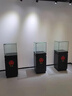 定制玉器珠宝文物古董艺术独立产品柜博物馆展台陈列柜玻璃展示柜 50*50*高120白/黑色无灯 实拍图