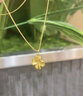 中国黄金（CHINA GOLD）18K金四叶草吊坠女新款百搭K金项链生日礼物生日送女朋友老婆礼物 【当/次日达】18K金四叶草吊坠约0.15g【赠镀金银链】 实拍图