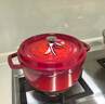 珐宝（staub）法国进口珐琅铸铁锅双耳煲汤烹饪锅具深炖锅樱桃红24cm 40501-485 实拍图