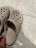 卡骆驰crocs洞洞鞋贝雅男鞋女鞋轻便耐磨一脚蹬拖鞋休闲鞋|10126 卵石色-2V3 43 (270mm) 实拍图
