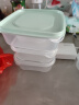 【10只装】冰箱保鲜盒食品级冷冻收纳盒微波炉饭盒便当盒学生 可冷冻收纳盒 3个装 350ml 实拍图