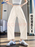 回力阔腿裤女2026新款夏季高腰垂感冰丝山本裤小个子九分哈伦萝卜裤 实拍图