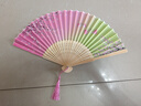 【清凉一夏】折扇中国风扇子布艺扇竹扇舞蹈商务礼品生日礼物 16樱花雪月 实拍图
