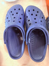 卡骆驰crocs洞洞鞋贝雅男鞋女鞋轻便耐磨一脚蹬拖鞋休闲鞋|10126 深蓝-410 37 /38(230mm) 实拍图