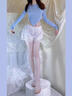 雪茜曼2双装白色jk丝袜女秋季不易勾丝连裤袜成人舞蹈袜学生打底裤袜 实拍图