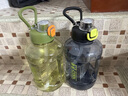 炊大皇运动水杯吨杯大容量吨桶运动水壶塑料水杯 绿色1600ml 实拍图