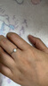 CRD克徕帝【现货闪发】钻戒女铂金钻石戒指订婚结婚戒指扭臂六爪 心花怒放【G0792E】 【臻选】 30分D-E色SI 实拍图