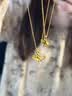 中国黄金（CHINA GOLD）18K金项链女款银杏叶吊坠轻奢小众首饰母亲节生日礼物送女友爱人 18K银杏叶吊坠【配S925银链】 实拍图