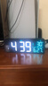 三每WiFi电子时钟客厅电视柜台钟智能联网自动对时桌面大屏农历日期W1 酷炫黑 实拍图