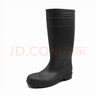 工百利 高筒雨靴防滑防砸防穿刺绝缘钢头钢底矿工加厚 黑色43码 实拍图
