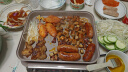 美的（Midea）超薄速沸电火锅多功能锅料理锅鸳鸯锅烤肉锅火锅专用锅电热锅电煮锅8L多用途锅HGS352866S国家补贴 实拍图