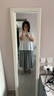 无印良品（MUJI）女式 强捻 抽褶裙 长半身裙女裙子女装格子裙25年夏季BE1VEC5S 黑色格纹 M （160/66A） 实拍图