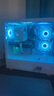 半岛铁盒应龙360水冷海景房机箱ATX/MATX无A柱台式主机台式机电脑全景房 白色+极光Z13 ARGB风扇【4正5反】 实拍图